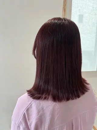 セミロング カラー 暖色カラー／ ヘアセット🌛櫻井舞のヘアスタイル