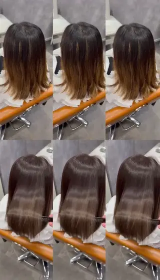 セミロング ナナシ所属・✨髪質改善／縮毛矯正 木村和司✨のヘアスタイル