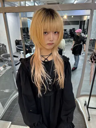 ロング 【ロングウルフカット 姫カット】伊藤裕哉のヘアスタイル
