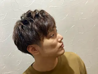 ショート パーマ メンズ 浅見 天翔のヘアスタイル