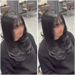 セミロング 森島 愛梨のヘアスタイル