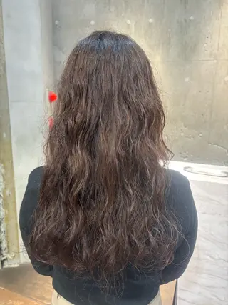 ロング パーマ パーマ、ストレート 🫧ちひろ🫧のヘアスタイル