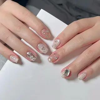 ネイル By moonネイル 🌷ワンホン/韓国風のネイルデザイン