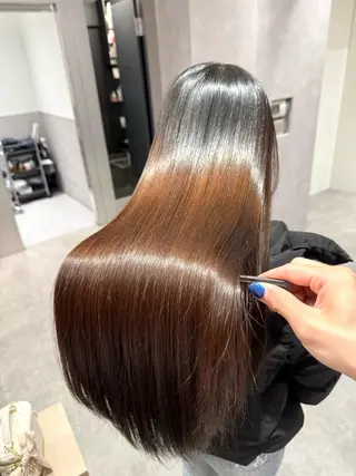 ロング カラー パーマ ヘアアレンジ salowin新宿East3階所属・艶美髪/髪質改善 /縮毛矯正/木元渓太のヘアスタイル