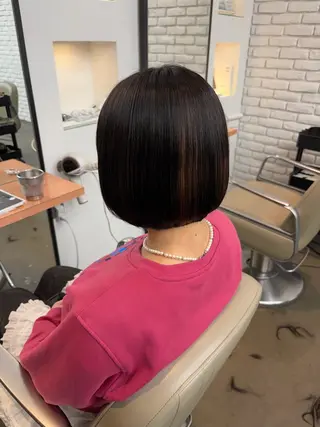 ショート DIFINOaoyama所属・🎧ayaka/ボブ /透明感カラー🩵のヘアスタイル