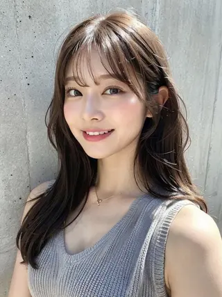 セミロング 髪質改善🇰🇷 レイヤーカット/梅田のヘアスタイル