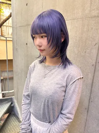 セミロング カラー yuuna/ ハッシュカット🎀のヘアスタイル