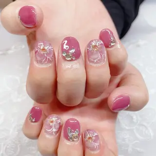 ショート 💜MIYA nail川崎店のネイルデザイン