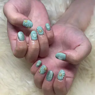 ミディアム 💜MIYA nail川崎店のネイルデザイン