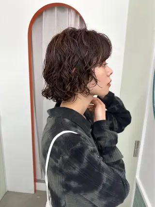 ショート パーマ ボブ/レイヤー/ケア パーマ/リュウタのヘアスタイル