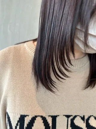 ミディアム カラー くろだ まみのヘアスタイル