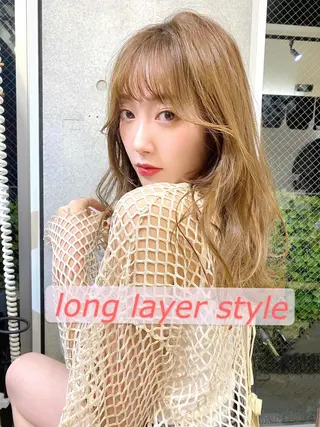 ロング カラー SALOWIN吉祥寺suite店所属・似合わせレイヤー 🇰🇷荒木洋文のヘアスタイル