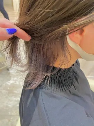 ミディアム カラー ヘアアレンジ Design Color🐰アユミのヘアスタイル