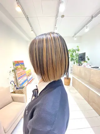 ショート カラー BOB🌟ハイトーン /ブリーチ/TAKUのヘアスタイル