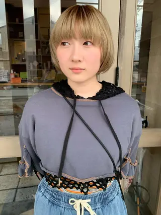 ショート longtemps所属・カワサキ マホのヘアスタイル