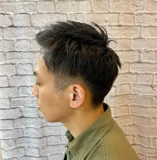 ショート メンズ 無料メンズカット❗️ 岡本晟我のヘアスタイル