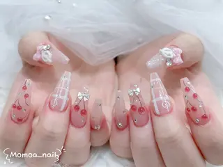 ネイル MoMoA Nail ネイル長さ出し専門店のネイルデザイン