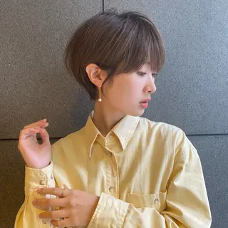ショート カラー パーマ ヘアアレンジ メンズ キッズ ネイル マツエク・マツパ ANSENS  by  Mode K's所属・顔周りレイヤー ☺︎shunのヘアスタイル