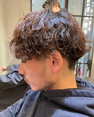 ショート パーマ メンズ lana hair  新宿髪質改善トリートメント新宿三丁目【ラナヘアー】所属・新宿メンズ専門 髪質改善パーマ特化のヘアスタイル