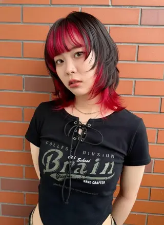 ミディアム カラー 津田 幹太のヘアスタイル