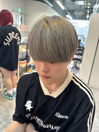 カラー メンズ 暖色カラー/艶カラー mitsuki🌴のヘアスタイル