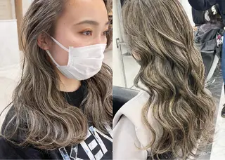 セミロング カラー パーマ ヘアアレンジ メンズ マツエク・マツパ 【海外風カラー】 ⭐︎DEAN名駅店☆のヘアスタイル