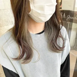 ロング カラー 村上 遥香 店長スタイリストのヘアスタイル