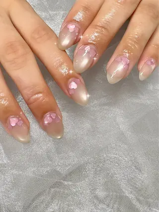 ネイル 艶/マグネット/網紅 /韓国/岩下りほのネイルデザイン