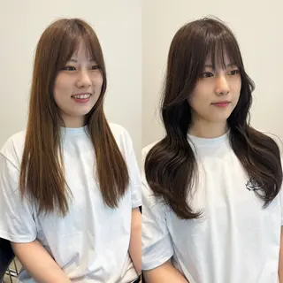 セミロング 1st.hair.salon伊勢崎店所属・伊勢崎/似合せカット 🇰🇷KEIGO‪のヘアスタイル