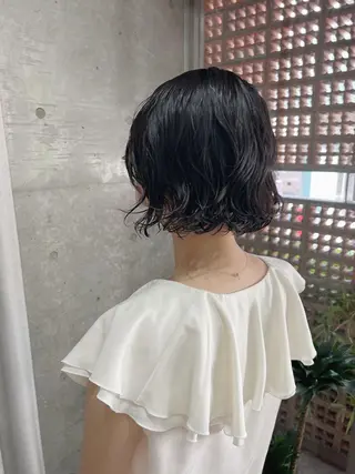 パーマ ボブパーマコテ巻き風 パーマNo1深江秀平のヘアスタイル