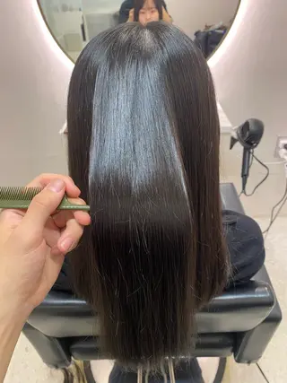 ミディアム 韓国🇰🇷艶髪 ケアカラーSHURIのヘアスタイル