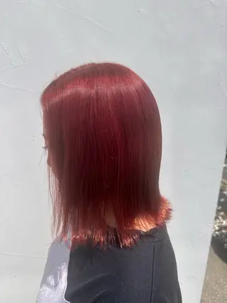 ミディアム カラー 井上 莉緒のヘアスタイル