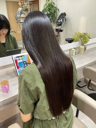 ロング 韓国風パーマ/ヘア セット/店長みづきのヘアスタイル
