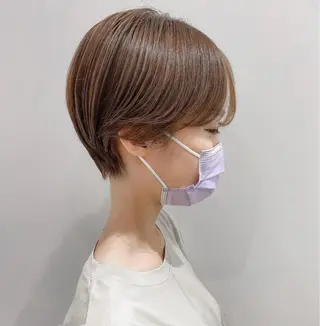 ショート カラー LA KING GINZA TOKYO所属・🧡ショートの達人 🧡SHOのヘアスタイル