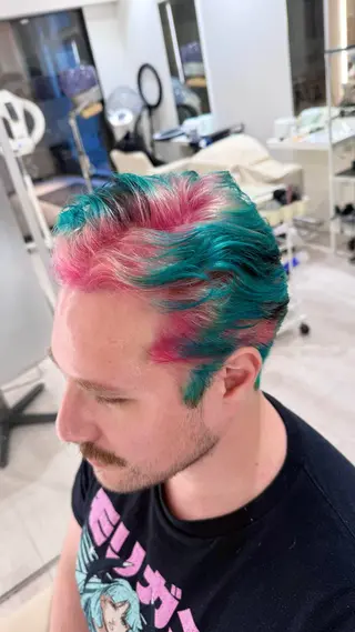 ショート カラー メンズ SALOWIN二子玉川South店所属・🌼デザインカラー 🌼kumicoのヘアスタイル