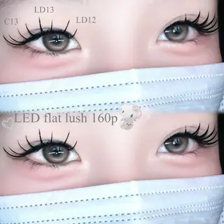 マツエク・マツパ FaB 千葉店所属・🩶LEDエクステ& 上下パーマRAN🪽のマツエク・マツパデザイン