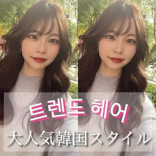 ロング カラー レイヤーカット/ 顔周り 五島巨幹のヘアスタイル