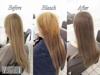 ロング カラー ヘアアレンジ LuciA/エクステ カラーのヘアスタイル
