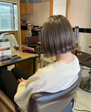 ショート カラー ボブ／髪質改善／ 銀座／CHIEのヘアスタイル