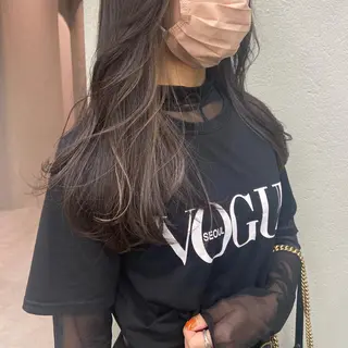 ロング カラー 高松 沙耶のヘアスタイル