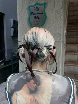 ヘアアレンジ 透けカラー/ アレンジ/篠崎渚彩のヘアスタイル