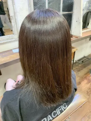 セミロング カラー 個室　髪質改善サロン　HANARE by youres hair 神楽坂 【はなれ】所属・🌈髪質改善 縮毛矯正特化🌈松田のヘアスタイル