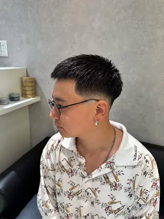 メンズ Men’s  salon ANSWER所属・SHIZUKU スパイキーショートのヘアスタイル