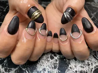 セミロング ネイル ✴︎ Delightのネイルデザイン