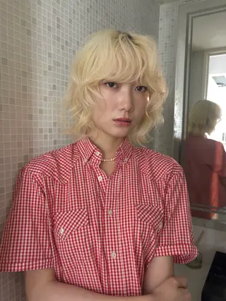 ショート カラー ヘアアレンジ ニュアンスカラー🧶 nanacoのヘアスタイル