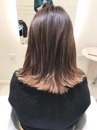 カラー 🍒顔周り/レイヤー /韓国風/アリサ🍒のヘアスタイル