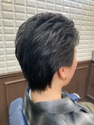 ショート メンズ ルピナス中田店長 山口大地のヘアスタイル