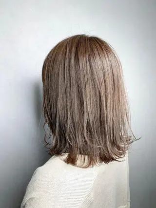 セミロング カラー パーマ ヘアアレンジ メンズ キッズ ネイル マツエク・マツパ 新宿駅近♡友達とOK 🦋W -ワット -のヘアスタイル