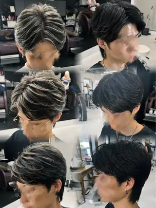 カラー メンズ 水野 杏香のヘアスタイル