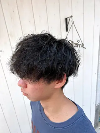 ショート パーマ メンズ特化美容師 井上大輔のヘアスタイル